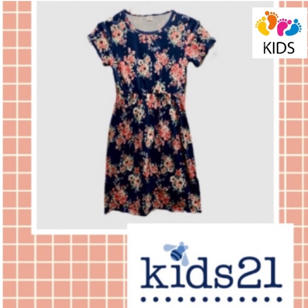 Girls Cotton Floral Dress Size 12
